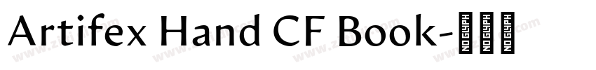 Artifex Hand CF Book字体转换